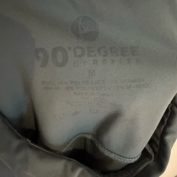 90 Degree Dark Green High-Waisted Leggings With Pockets- Size M - Picture 3 of 5